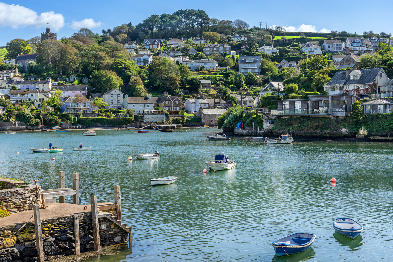 Noss Mayo on the River Yealm in Devon England