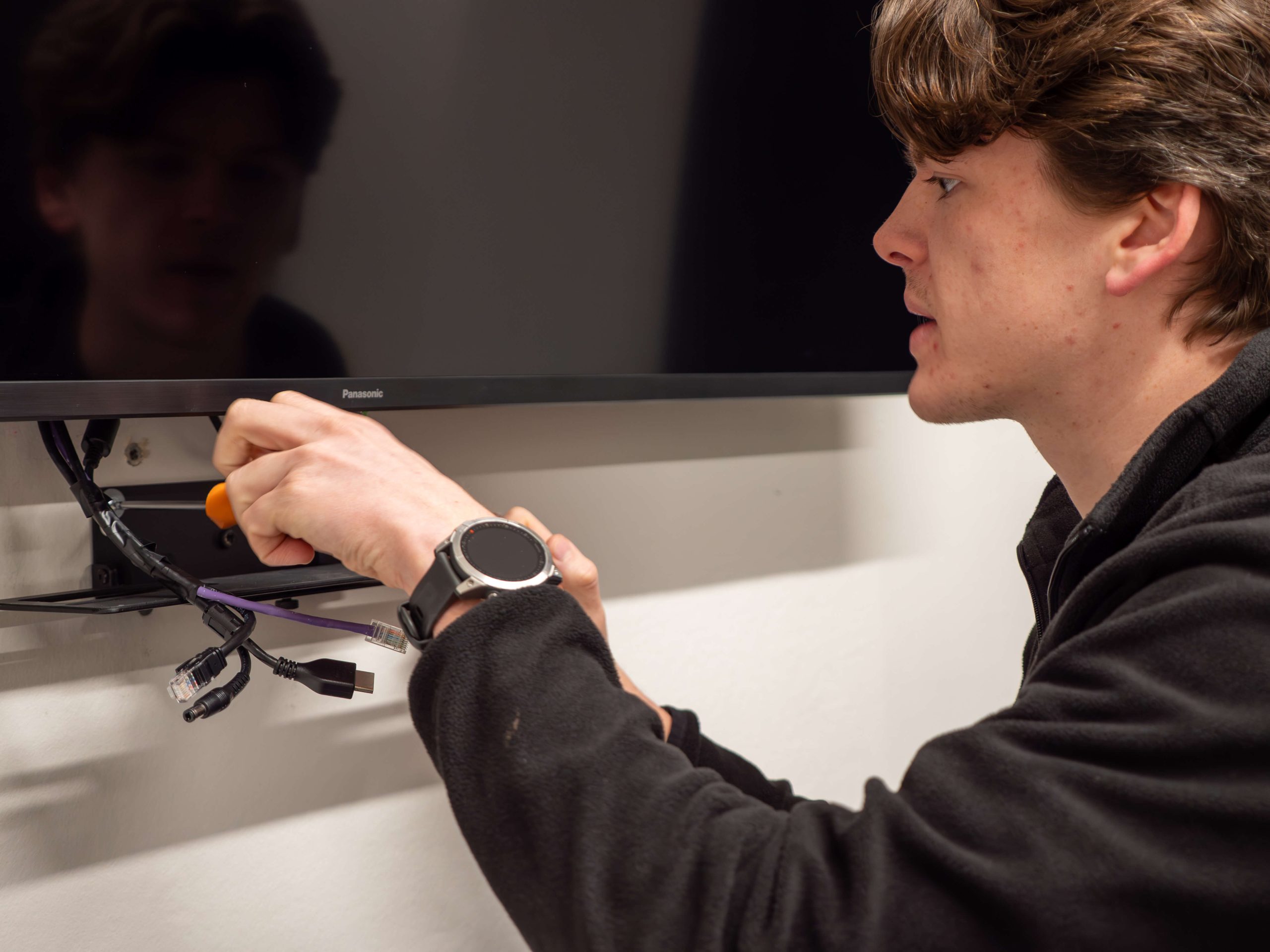 Bryn installing teams rooms